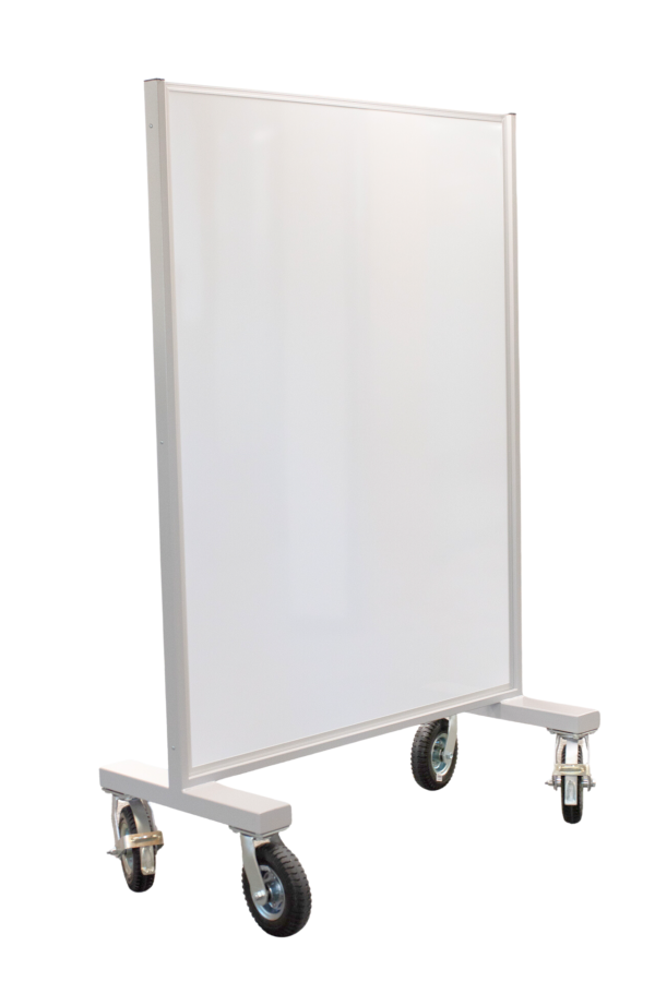 Mobile Whiteboards Fixed Frame Mobile Whiteboards Double-sided, sturdy and robust board Pivoting Mobile Whiteboards Double-sided board with 360o vertical flip rotation Display Mobile Whiteboards See description under Display Pinboards Big Book Easel 1200mm x 700mm magnetic whiteboard panel. Bright multi-coloured or clear anodised frame. Height adjustable frame with lockable castors.