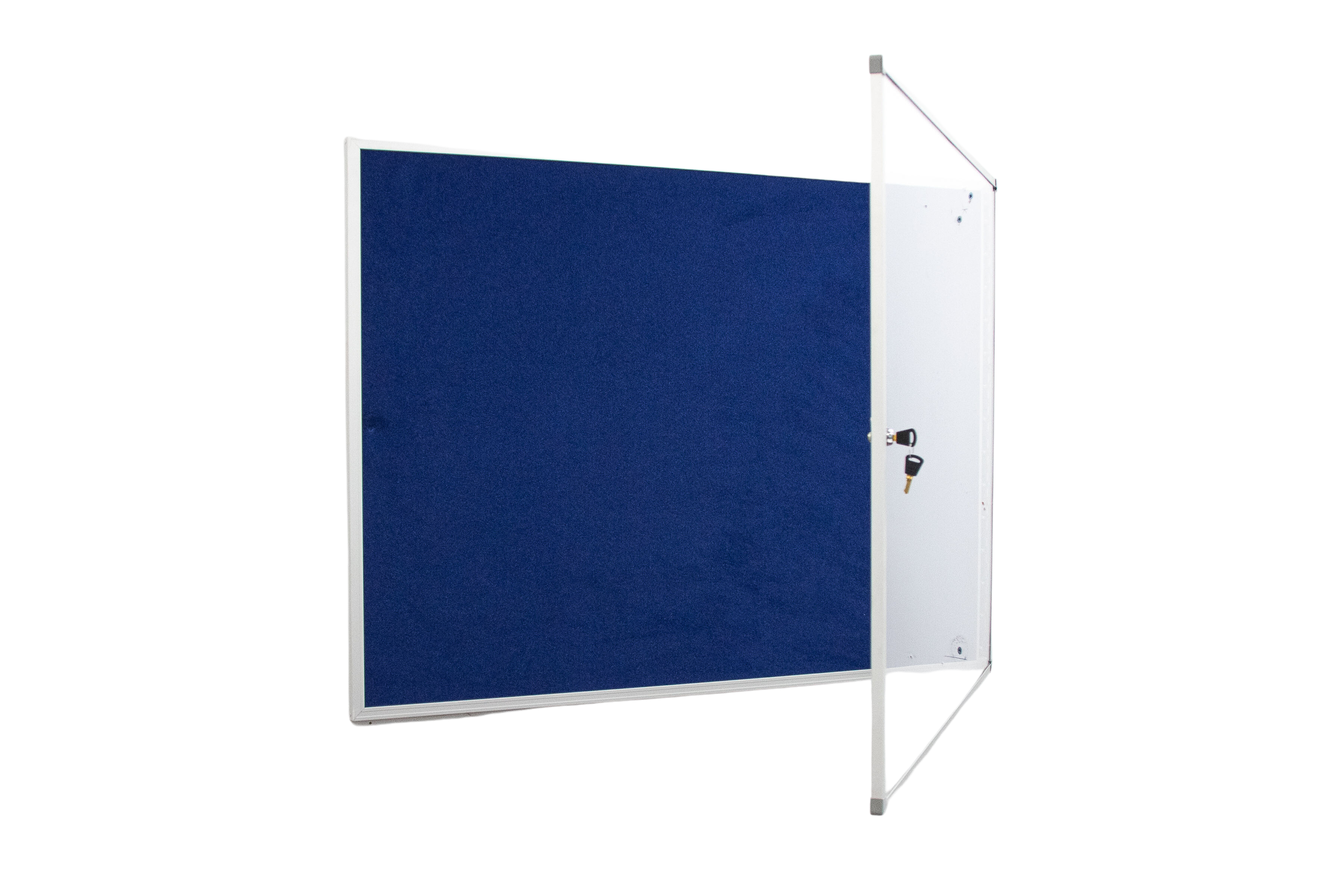 Single Door Clear Acrylic-Fronted Noticeboards Protect your pinned documents from interference and the elements with a key-locked clear acrylic door. Acrylic is both strong and flexible, making it a great safety option. Hinges are discretely concealed for a streamlined appearance. Ideal for single sheets of paper. Picture 1-7 : Single Door Clear Acrylic-Fronted Noticeboard Colour Ink